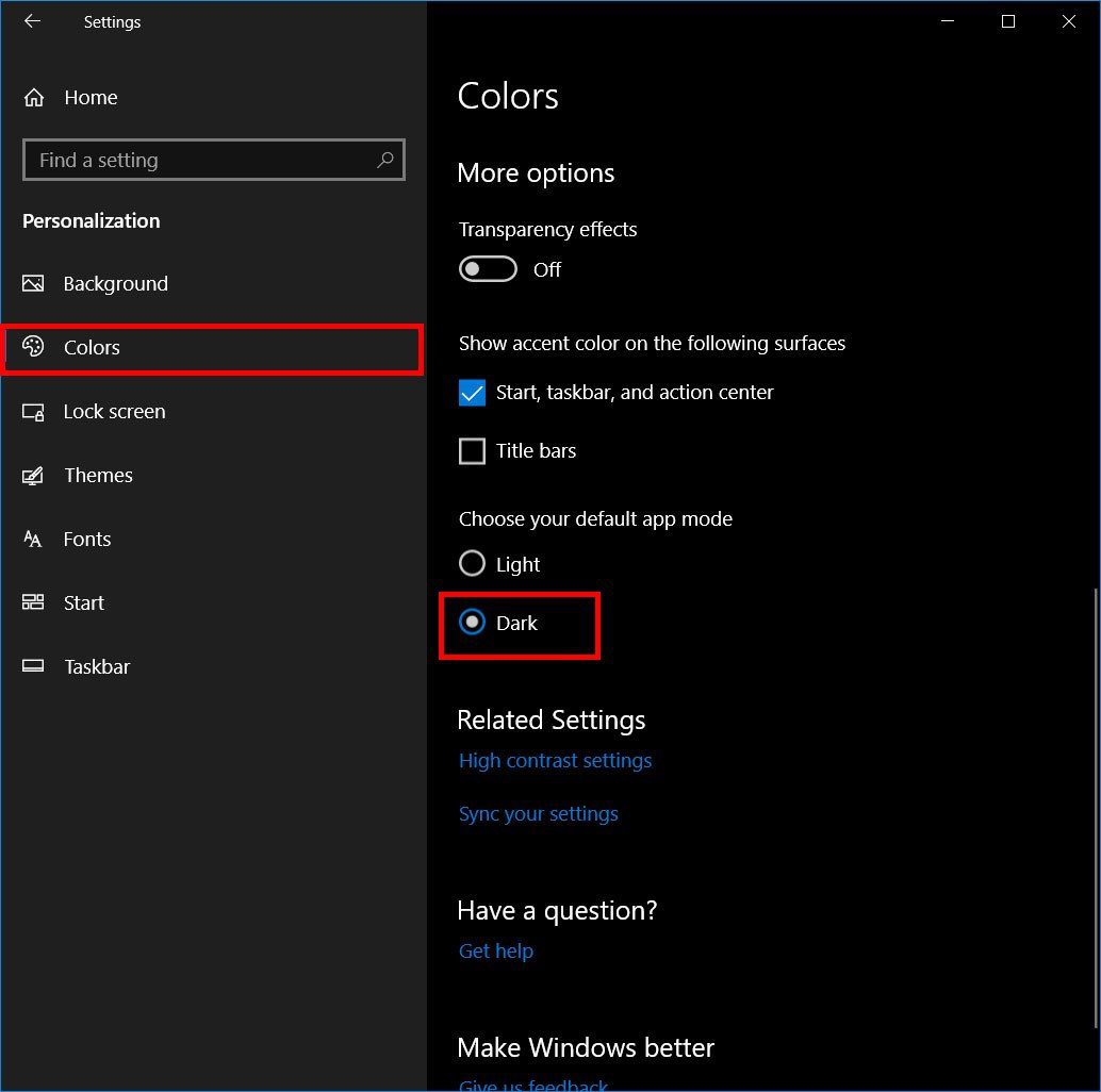 How to Enable Dark Mode in Windows 10