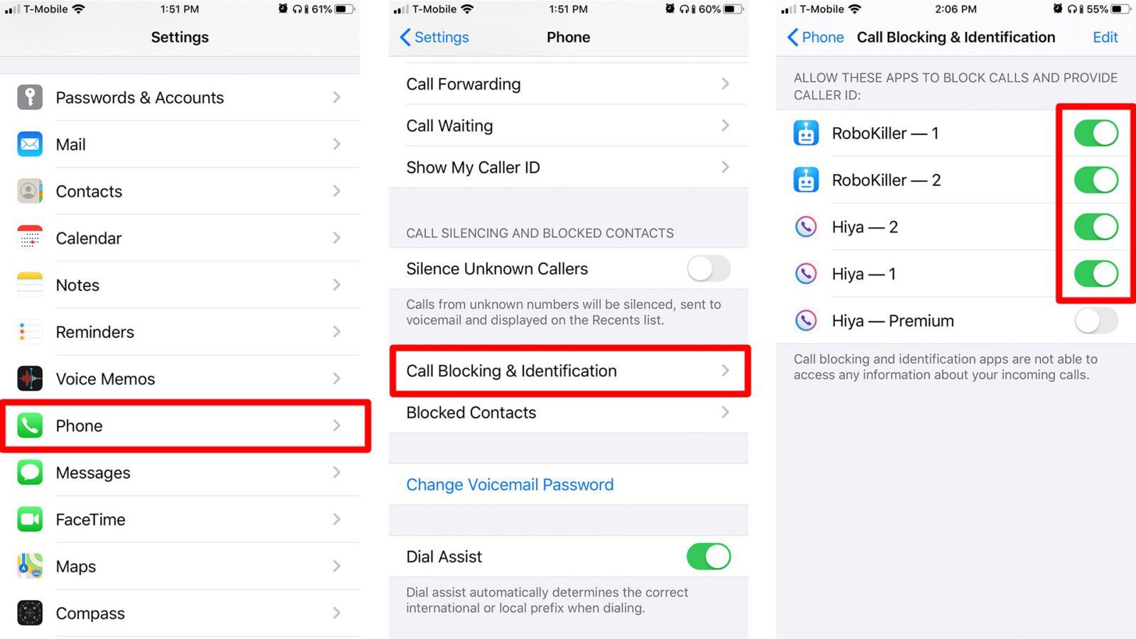 how to block a number on iphone
