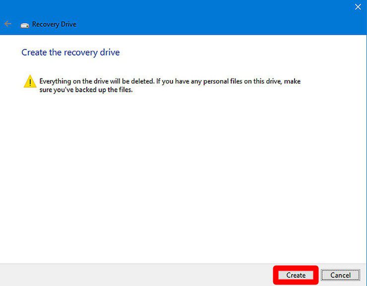 create-recovery-drive