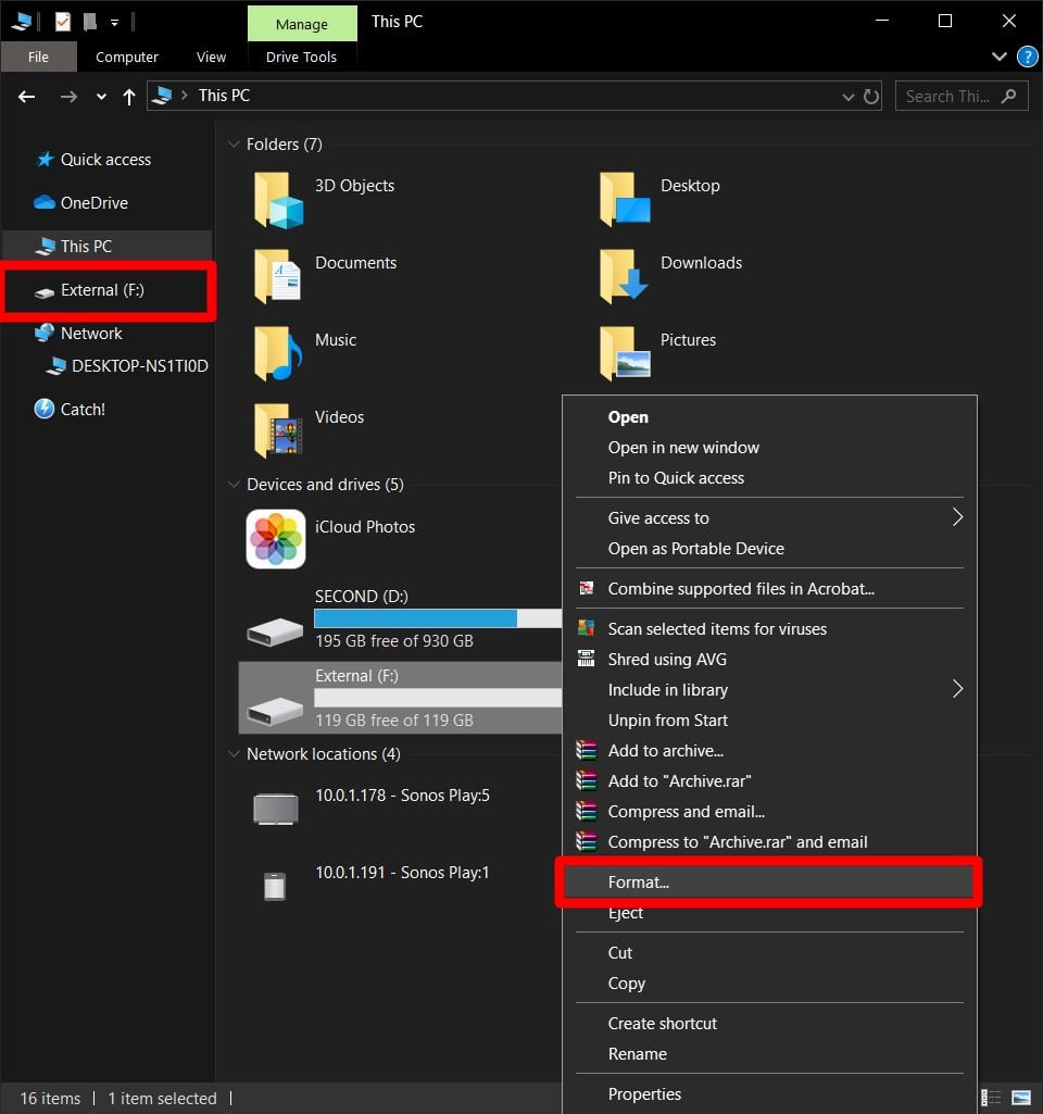 How to Format an External Hard Drive in Windows 10