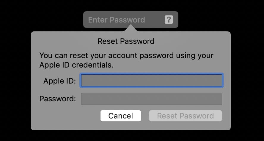 How to Reset your Password Using you Apple ID
