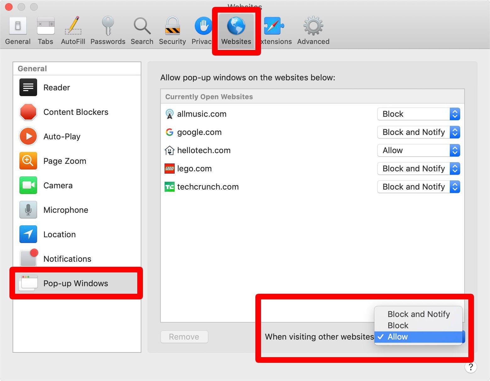 farvestof Absorbere bagagerum How to Allow Pop-ups on Safari : HelloTech How