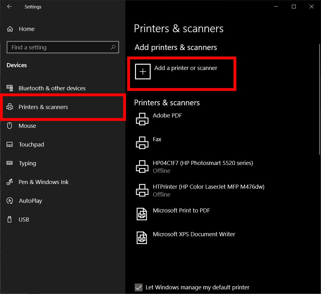 How to Add a Printer in Windows 10