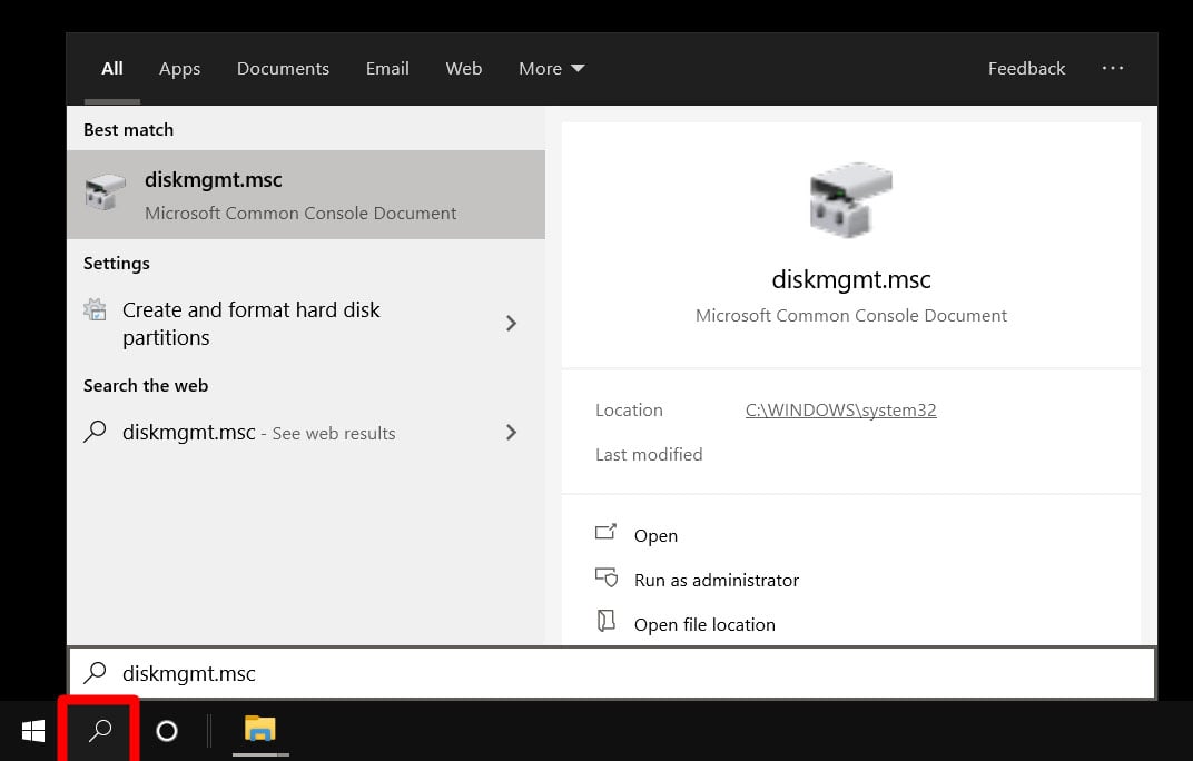 how to format a hard drive in windows 10 disk manager