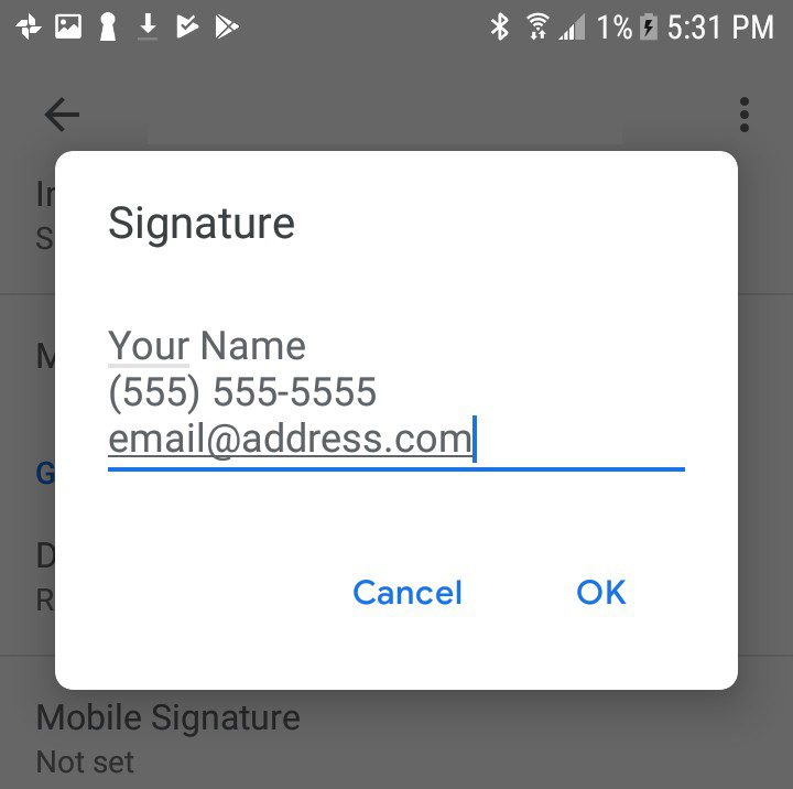 How to Add a Signature in Gmail Mobile on Android