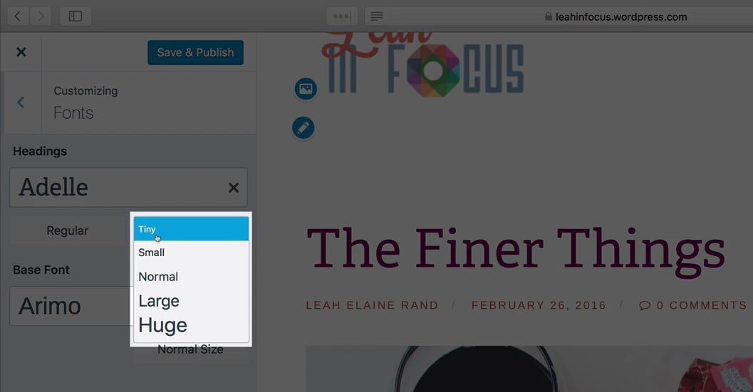 How to Change the Font Size in WordPress