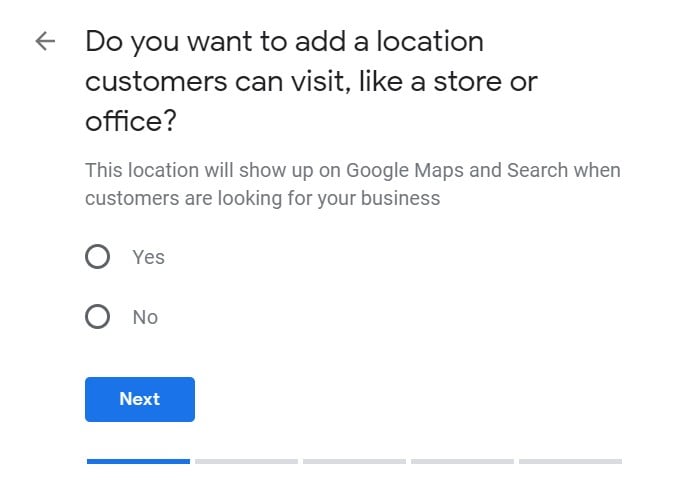 Add location google my business