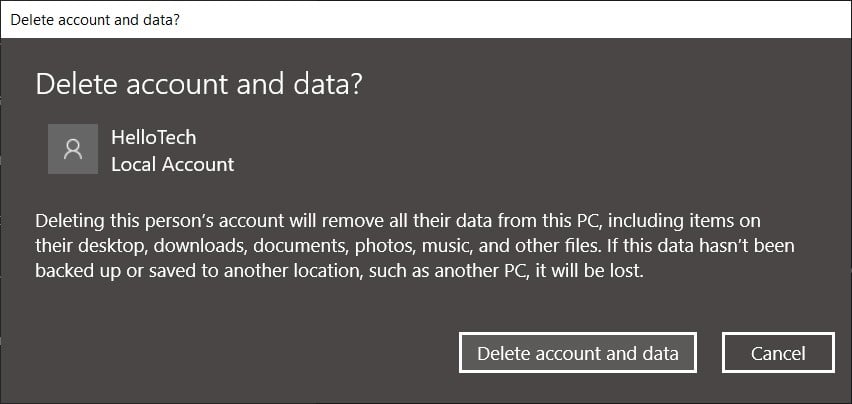 How to Delete an Administrator Account in Settings