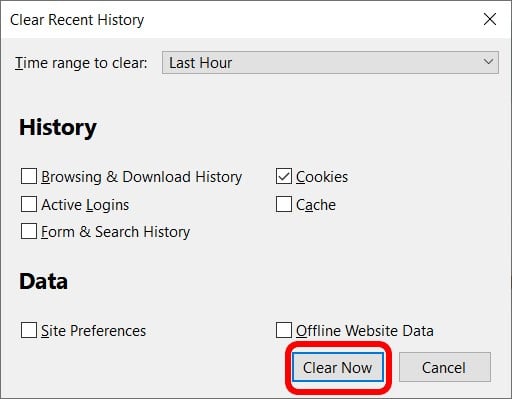 How to Clear Cookies in Mozilla Firefox