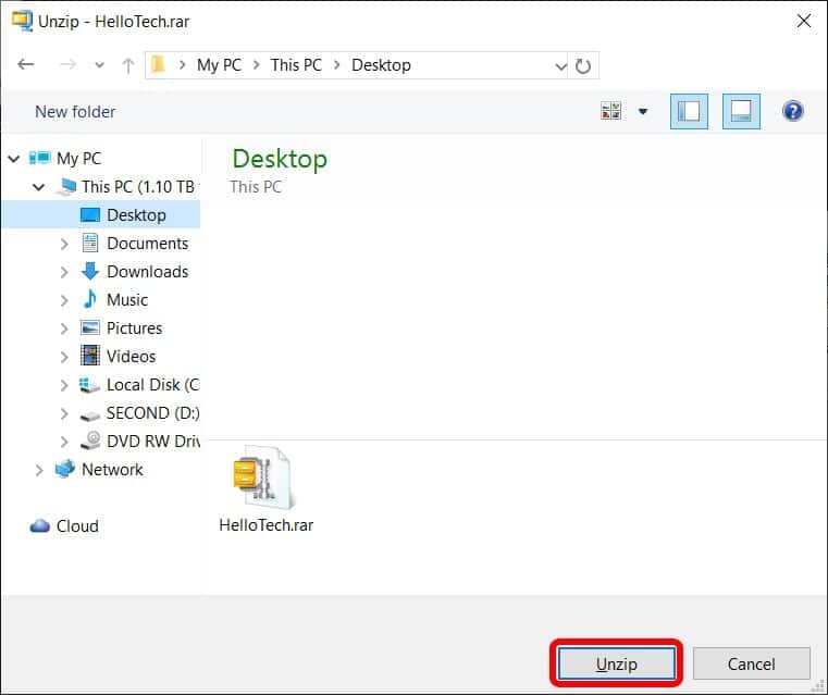 How to Open RAR Files on Windows 10