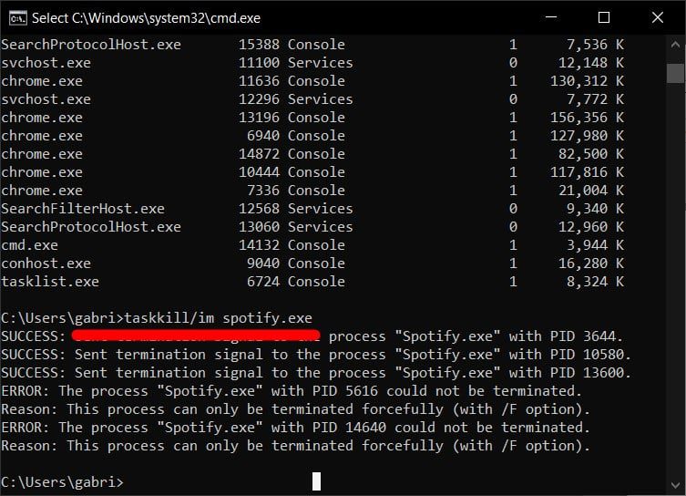 How to Force Quit an Application using command prompt