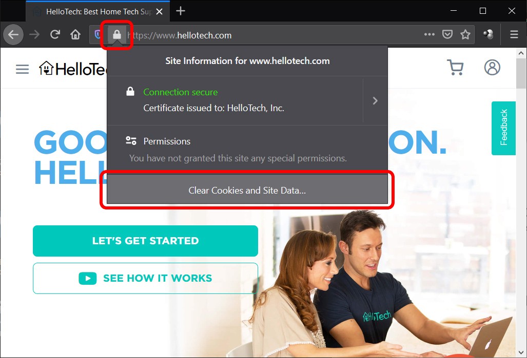 How to Clear Cookies for the Current Website in Mozilla Firefox
