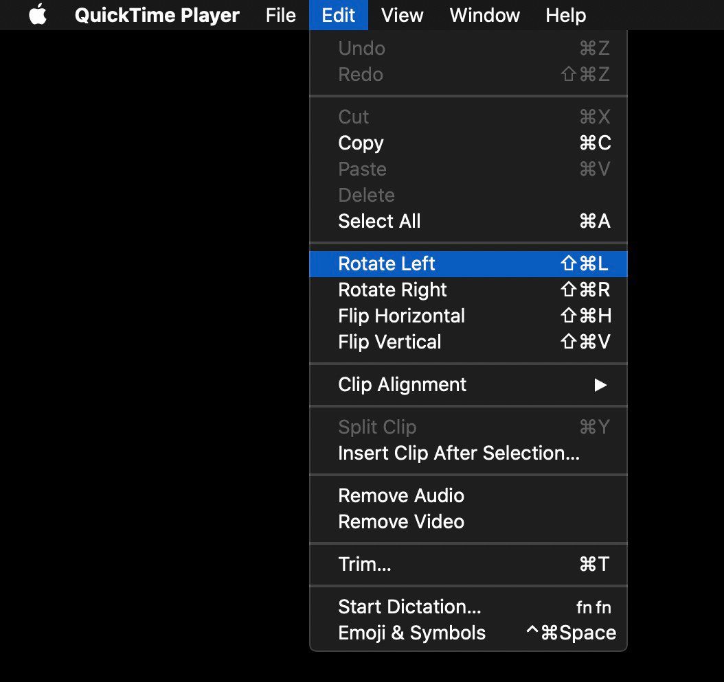 quicktime rotate video