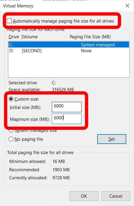 How to Increase Virtual Memory on a Windows 10 PC
