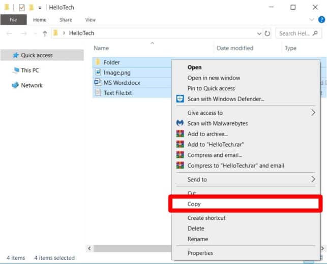 How to Copy and Paste in Windows 10 : HelloTech How