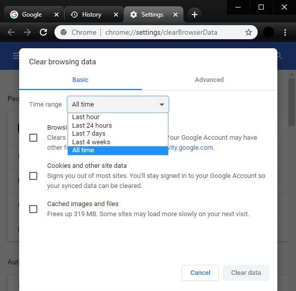 How To Clear History On Chrome