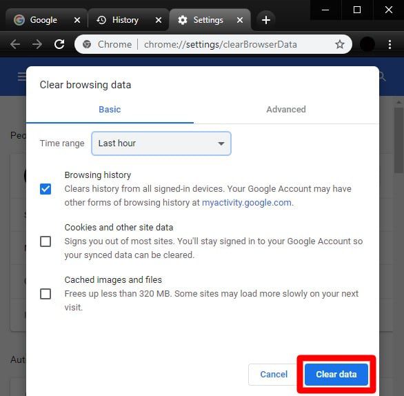 How To Clear History On Chrome