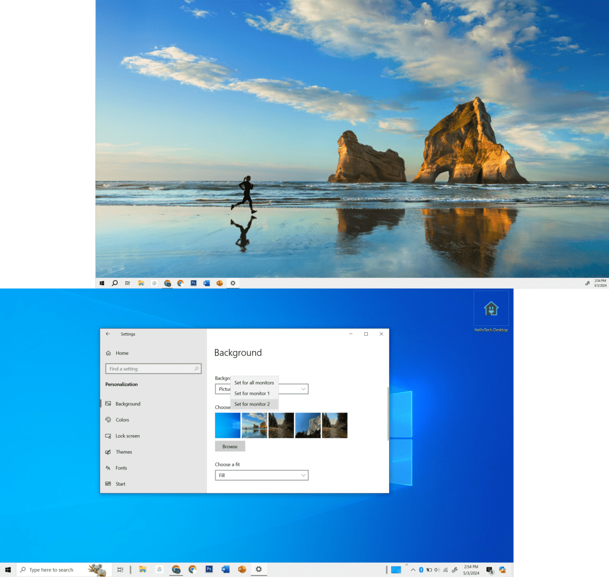 How to Set Up Dual Monitors on Your Windows 10 PC : HelloTech How