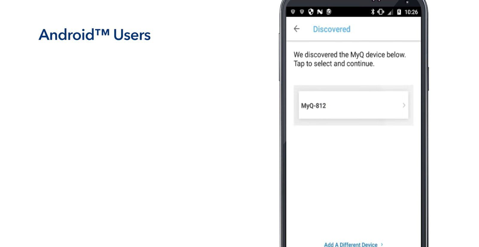 myq android connect app