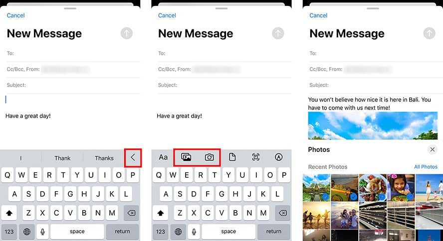 How to Attach a Photo to an Email on Your iPhone
