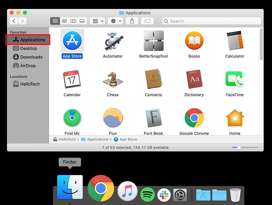 how to open App Store Mac 1