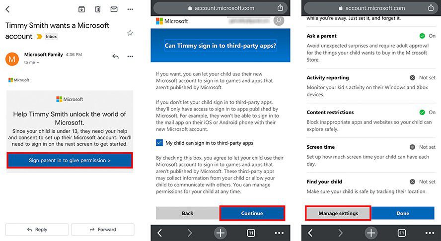 Windows 11 parental controls and privacy settings