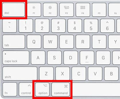 How to Force Quit Using a Keyboard Shortcut