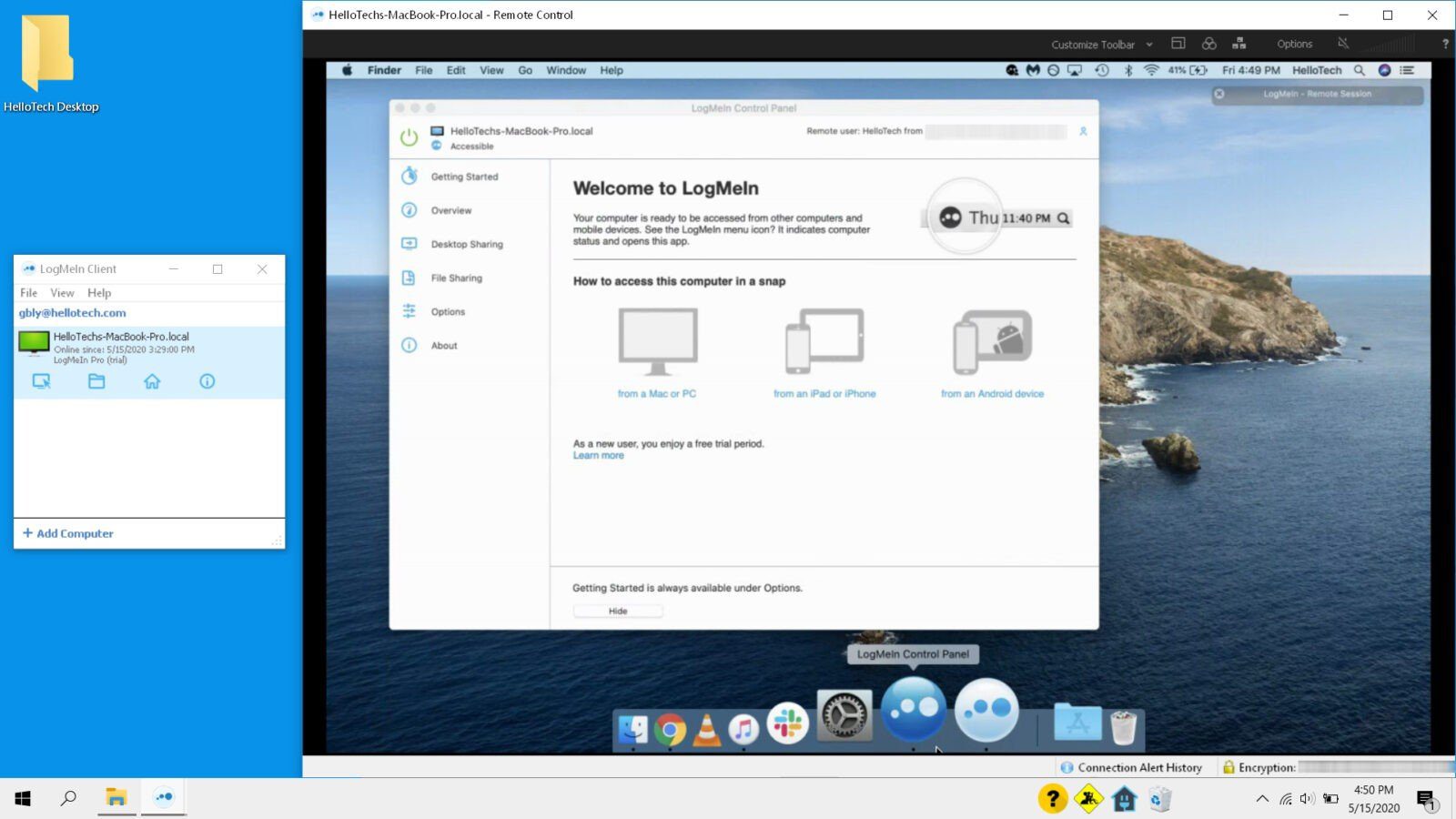 How to Control Another Computer with LogMeIn