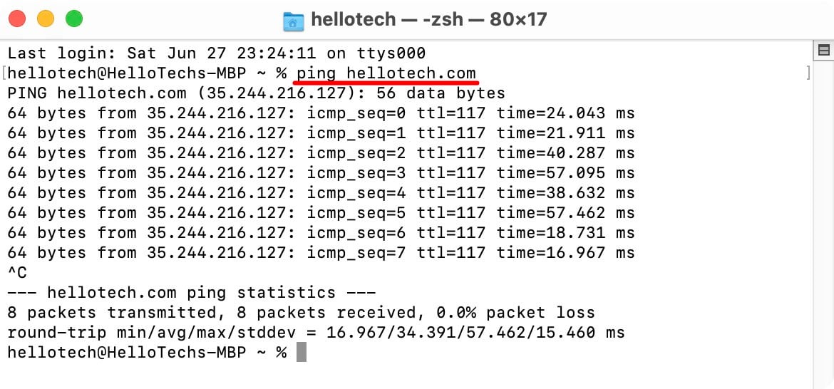 How to Do a Ping Test on a Mac Computer : HelloTech How