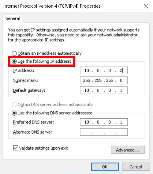 set a static ip on your computer's nic How to Set a Static IP Address for a Windows 10 PC