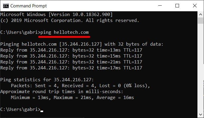 How To Ping A Website In Windows? 