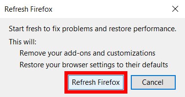 How to Reset Mozilla Firefox Settings 