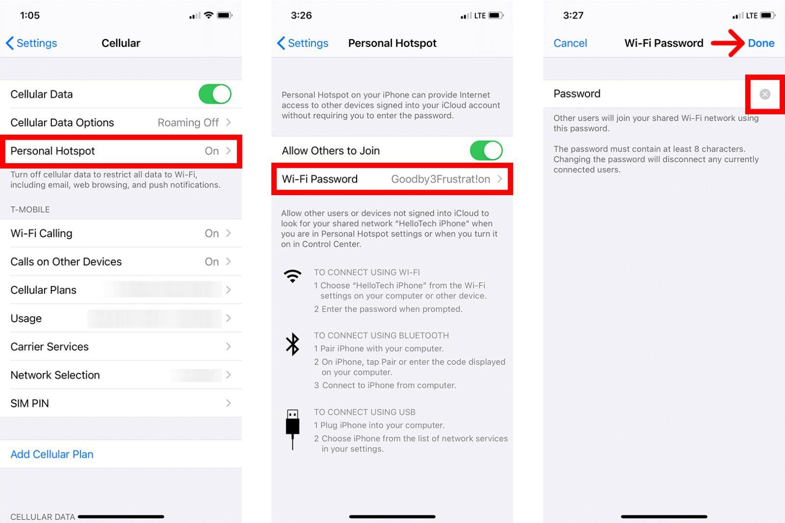 How to Change Your Hotspot Password on an iPhone