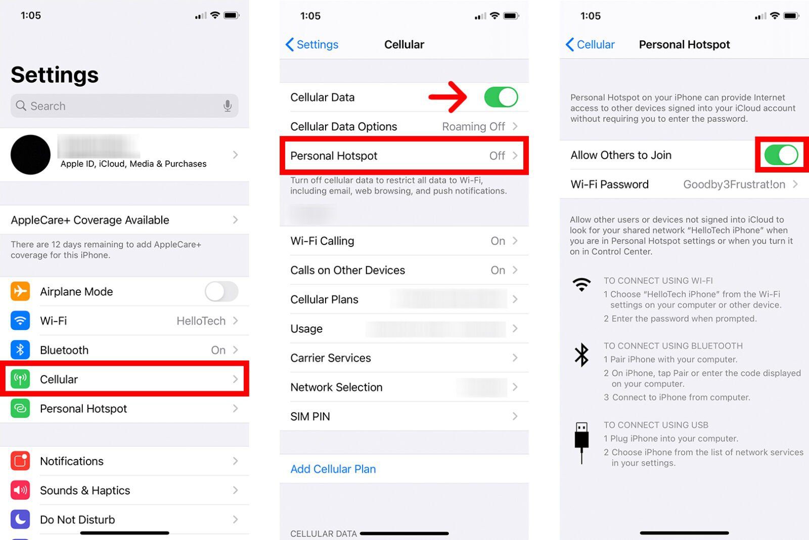 How to Enable Your Hotspot on an iPhone