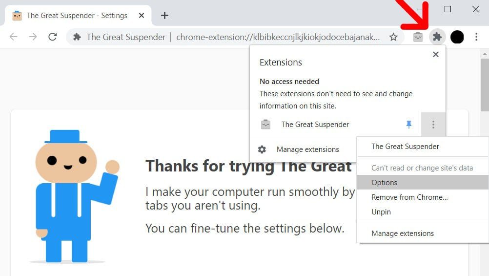 Js chrome extension