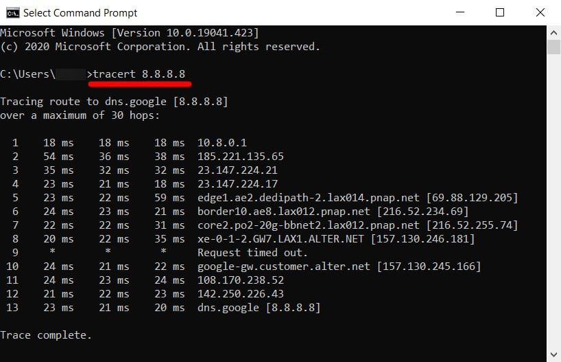How to Run a Traceroute on a Windows 10 Computer