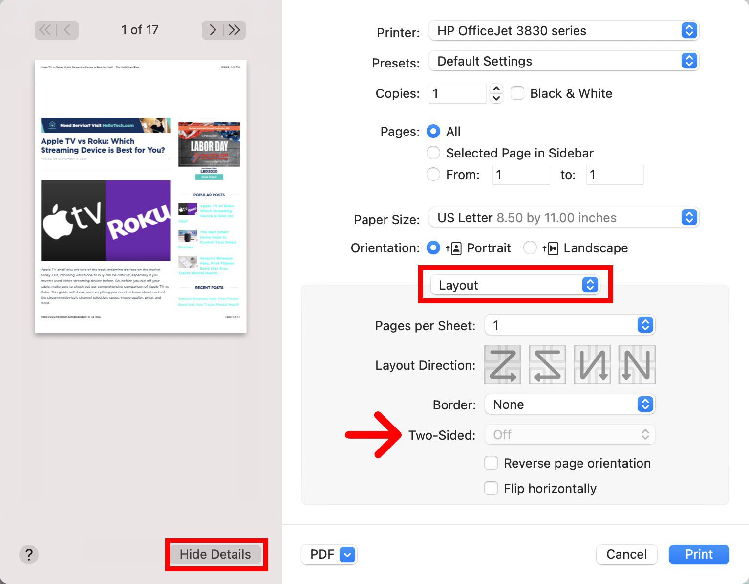 how to print downloads on mac