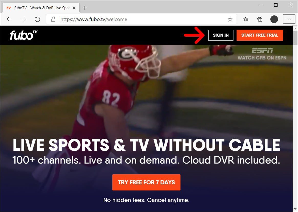 how to sign in to fubotv