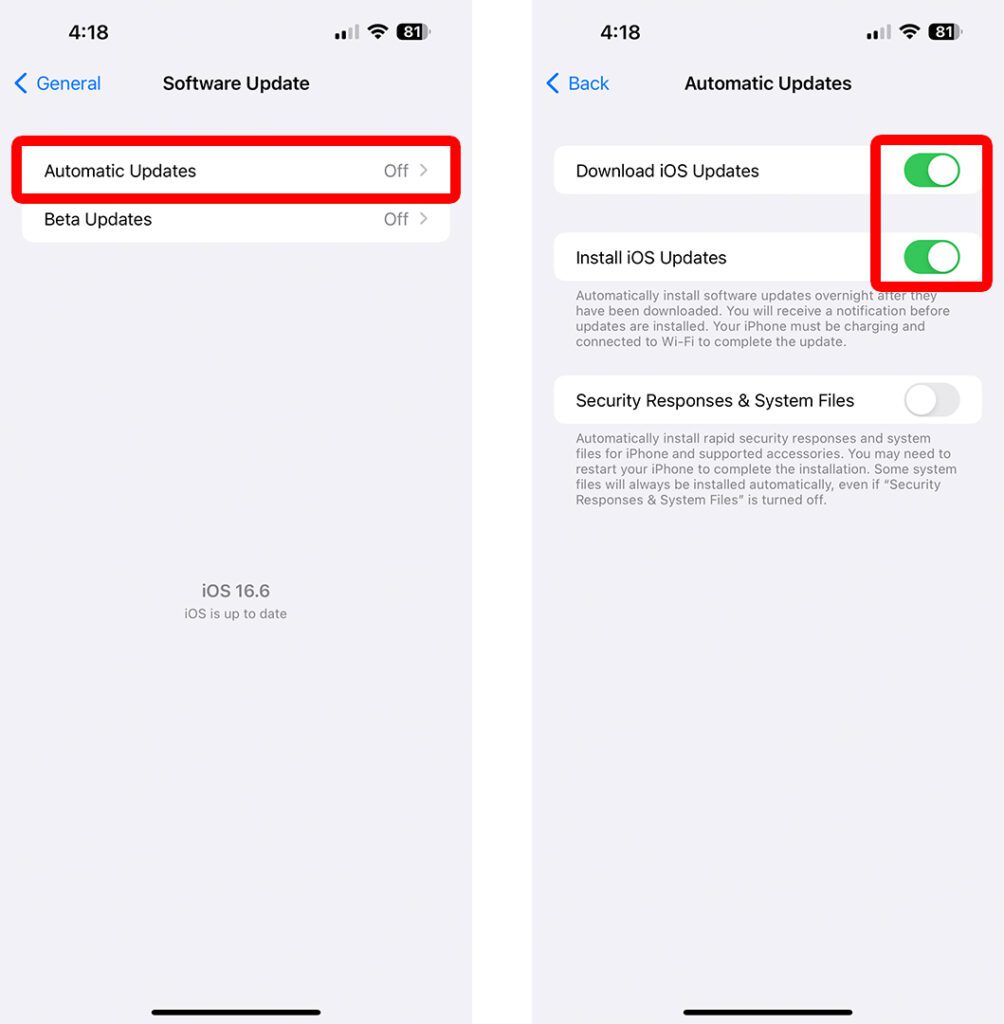 How to Enable Automatic Updates on your iPhone
