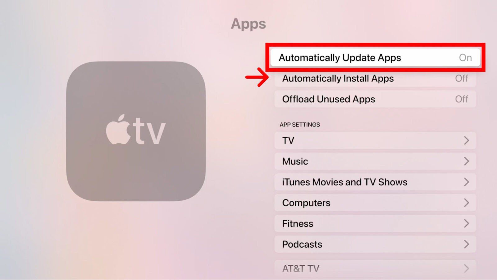 How to Set Up Automatic Updates for Your Apple TV Apps
