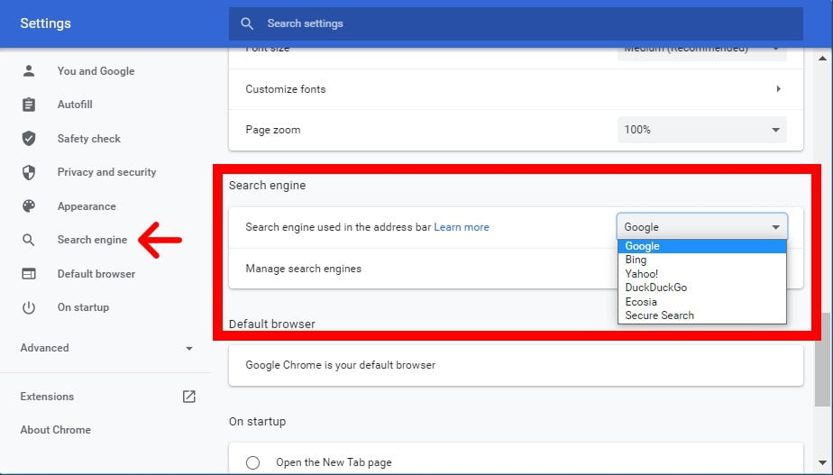 How to Change the Default Search Engine in Chrome 