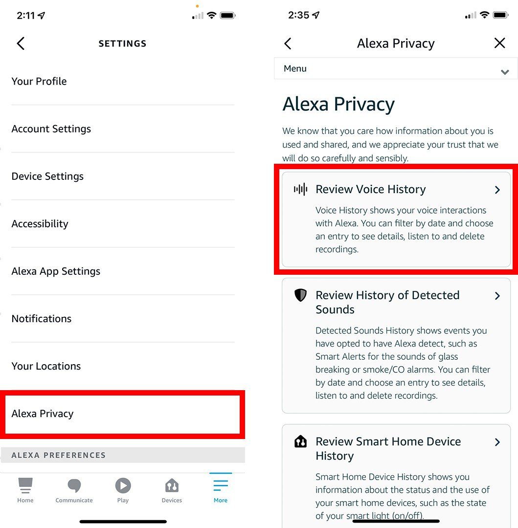 How to Delete Your Alexa Recording History in the App