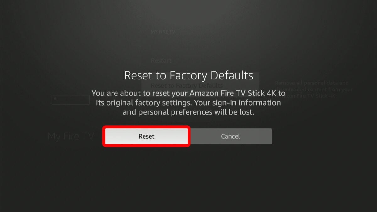 How to Factory Reset an Amazon Fire TV Stick Manually