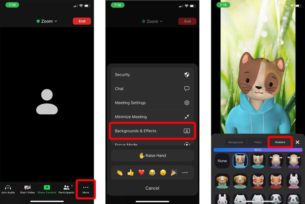 How to Use an Avatar in the Zoom App