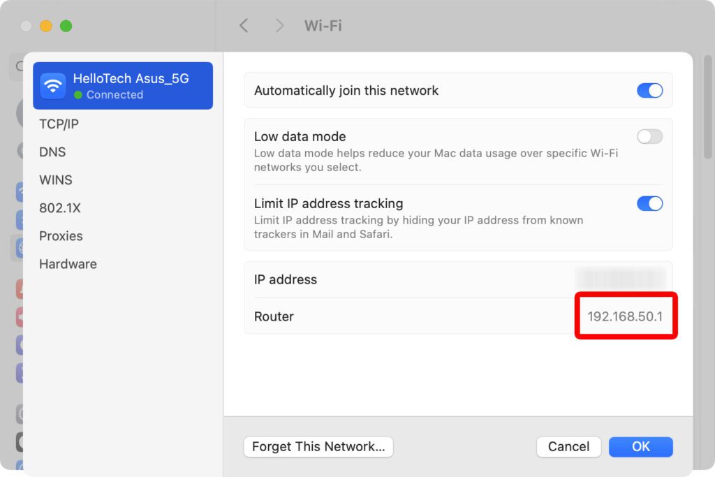 how to find ip address on mac_end