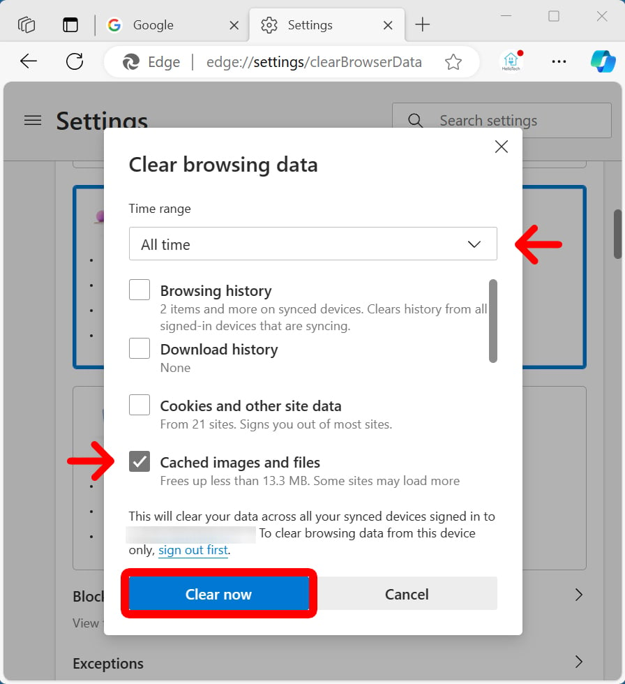How To Clear Browser Cache in Edge