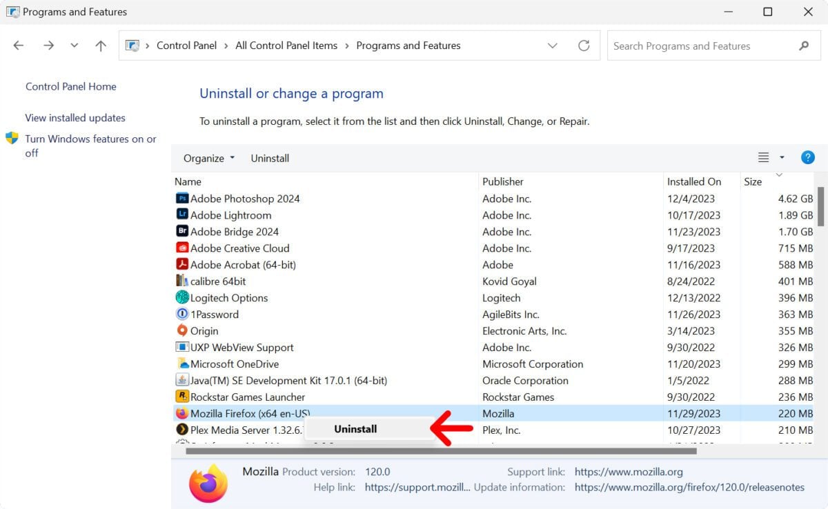 how to uninstall apps on windows 11