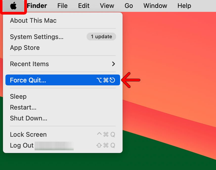 How to Force Quit an App From the Apple Menu