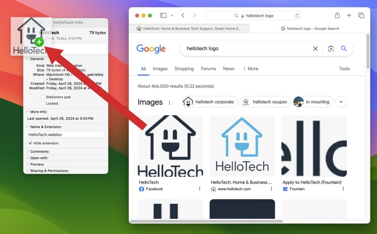 How to Create a Desktop Shortcut Using Safari