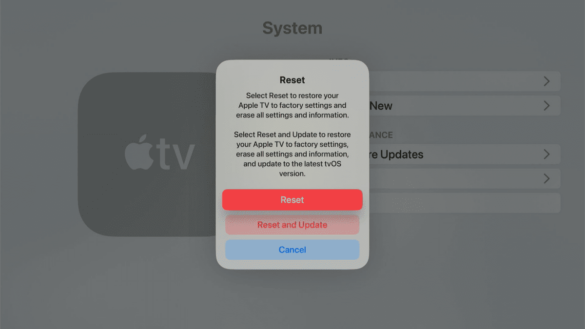 How to Reset Apple TV 